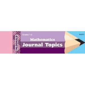  Journal Booklet Mathematics Gr 1 3