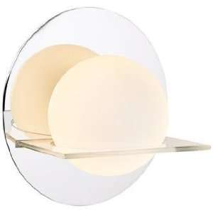  Chrome Finish Floating Orb Wall Sconce