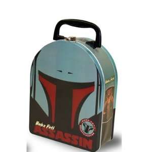  Star Wars Boba Fett Helmet Tin Lunch Box Carry All Toys 