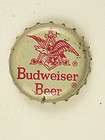 1950s Budweiser Beer Red & Silver Cork Crown Tavern Tro