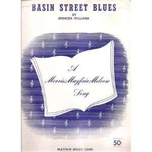  Sheet Music Basin Street Blues Spencer Williams 138 