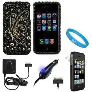 and AT&T iPhone 4 + 2 Piece Clear Screen Protector for Front and Back 