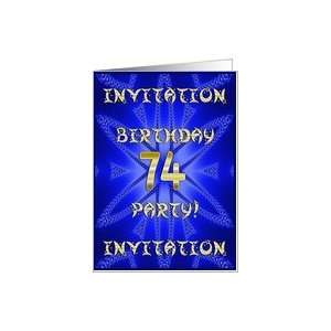 74 Years old Birthday Party invitation Card : Toys & Games :  