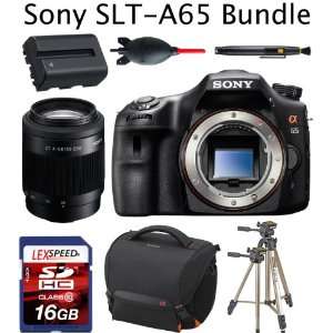  Sony SLT A65V Digital SLR Camera (Body) + Sony SAL 55200 2 