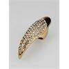   gold claw ring finger nail rings full crystal Free Shipping  