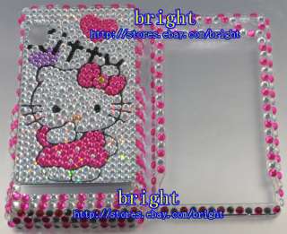 Hello kitty Bling Case Cover for Motorola Droid A855 #7  