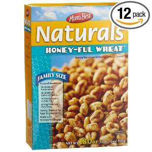 Moms Best Naturals Honey Ful Wheat Cereal, 18 Ounce Boxes (Pack of 12 