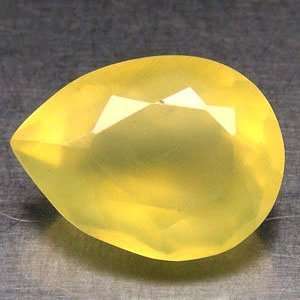   Yellow Mexican Opal Faceted Pear Unset Gemstone Arts, Crafts & Sewing