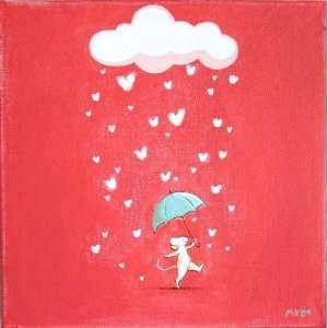 Raining Love Original Painting   Limited Edition