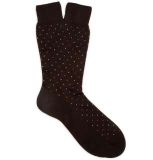  Accessories  Socks  Formal socks  Embroidered Cotton 