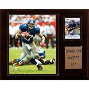  NFL Brandon Jacobs New York Giants Player Plaque: Home 
