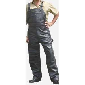 Mens Analine cowhide Leather Motorcycle Overall Chaps lined to the 