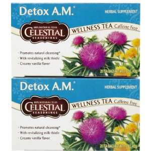Celestial Seasonings Detox AM Tea Bags, 20 ct, 2 pk:  