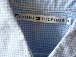 Tommy Hilfiger Bluse, kurzarm, hellblau weiß, Gr. S in Baden 