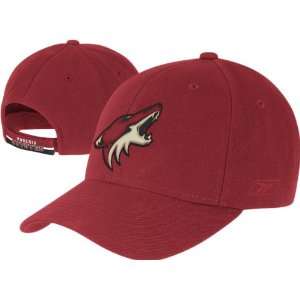 Phoenix Coyotes Maroon BL Team Logo Wool Blend Adjustable Hat  
