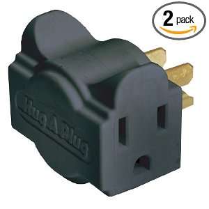 Ziotek ZT1120131 HC1 Black Liberator Dual Outlet Wall Adapter, 2 Pack
