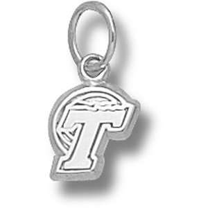  Tulane University T 5/16 Pendant (Silver) Sports 