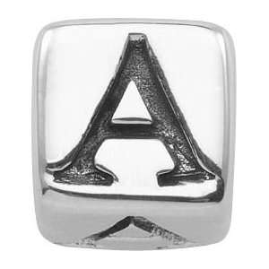 Persona Sterling Silver Sterling Silver Initial A Charm fits Pandora 