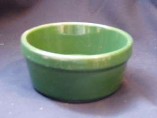Henn Pottery Emerald Green JEWEL Small Serving Crock  