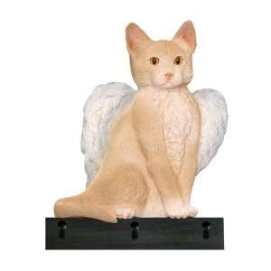  Cameo Cream Angel Cat Key Ring and Leash Holder Gift: Pet 