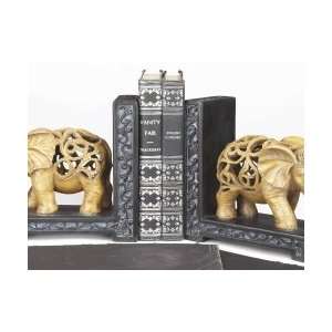    CBK Ltd 2 Piece Decorative Elephant Design Bookends