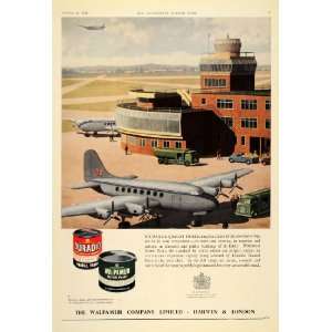   Ronald Lampitt Airport Airplane   Original Print Ad