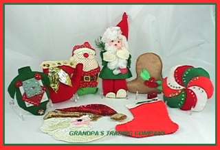 Vintage Christmas Sequin Decorations & Ornaments OOAK  