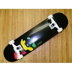  Enjoi Rasta Panda Complete Skateboard, 7.6 inch Sports 