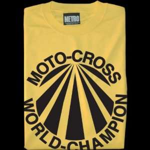  Metro Racing World Suzuki T Shirt , Color Yellow, Size 