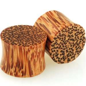  Pair of Coconut Wood Double Flared Plugs 2g Urban Star Jewelry