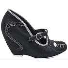 IRREGULAR CHOICE CHEESE ON TOAST BLACK SHOES VARIOUS SIZES AVAILABLE 