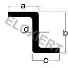 Alu Z Profil 12x12x10x2mm ELOXIERT E6 EV1 Aluminium 1m Artikel im K D 