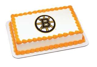 NHL Boston Bruins ~ Edible Image Icing Cake, Cupcake Topper ~ LOOK 