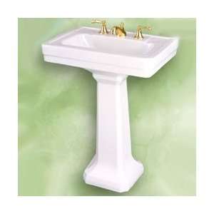   5122331WH/5125082WH Richmond Jr. Pedestal Bathroom Sink   White