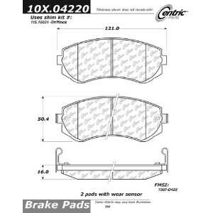  Centric Parts, 102.04220, CTek Brake Pads Automotive