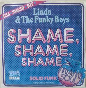 70s LINDA & THE FUNKY BOYS Shame Shame Shame /VG+  