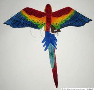 Hansa Anima Papagei Ara fliegend 55cm Spannweite  