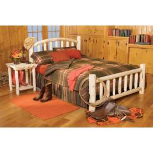    Rustic Natural Cedar 438C Arched Log Queen Bed: Furniture & Decor