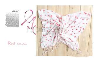 Cherry print Sweet girls scarf