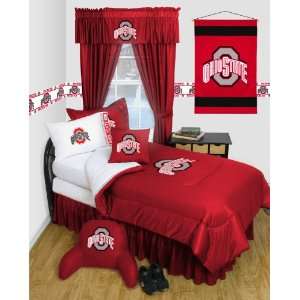   Ohio State Buckeyes NCAA /Color Bright Red Size 82 X 63 Home