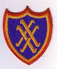 ww2 us army 20th corp patch with 2 color backing