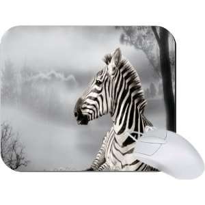  Rikki Knight Zebra on Winter Scenery Mouse Pad Mousepad 