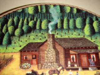 Charles Wysocki American Frontier HEARTY HOMESTEADERS Farmland Plate 
