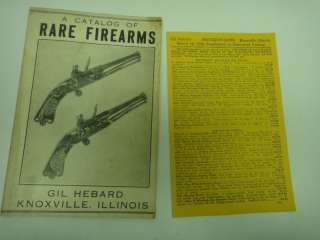 1950 GIL HEBARD RARE FIREARMS GUN CATALOG  