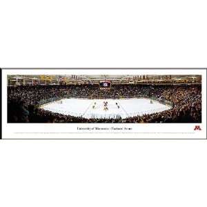   Golden Gophers 37.5 x 9 Framed Hockey Panoramic