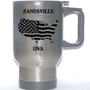  US Flag   Zanesville, Ohio (OH) Stainless Steel Mug 