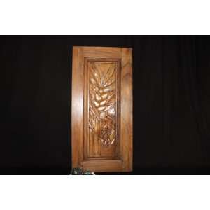  HELICONIA FLORAL WOODEN RELIEF 40   ISLAND DECOR