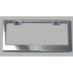  Audi 4 Rings Logo Chrome License Plate Frame: Everything 