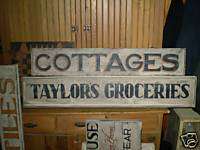Taylor Taylors Groceries Primitive Wood Sign by Jerred  