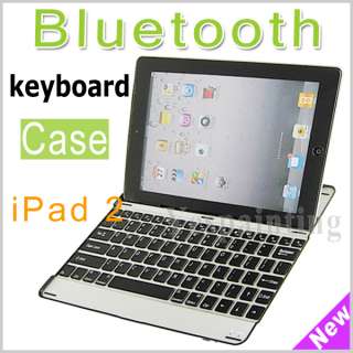 Aluminum Case with Bluetooth Keyboard For Apple iPad 2  